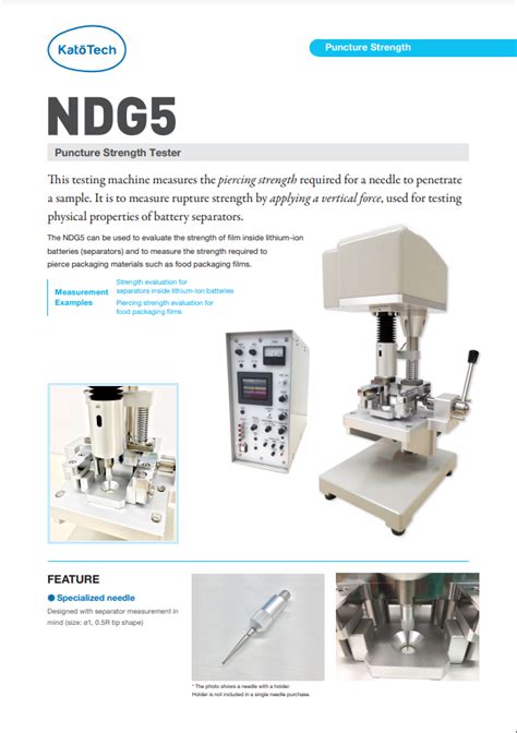 Puncture Strength Tester NDG5 